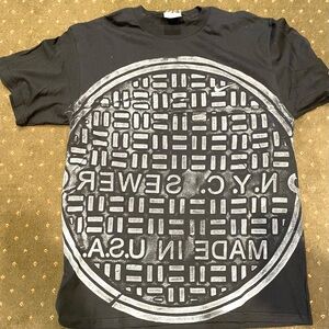 Stand Out Sustainably: Unique NYC Upcycled T-Shirt - Size M 100% cotton